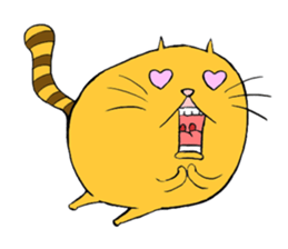 Curvy cat kimaru sticker #13405246