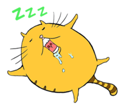 Curvy cat kimaru sticker #13405248