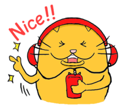 Curvy cat kimaru sticker #13405253