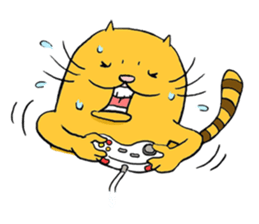 Curvy cat kimaru sticker #13405254