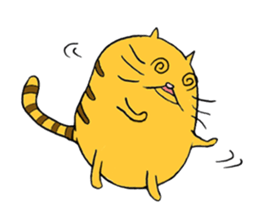 Curvy cat kimaru sticker #13405258
