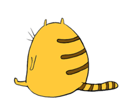 Curvy cat kimaru sticker #13405261