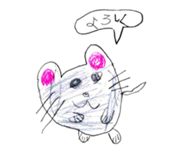 Animal drawing sticker sticker #13405268