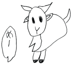 Animal drawing sticker sticker #13405273