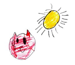 Animal drawing sticker sticker #13405276