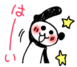 Hand-painted panda 10 sticker #13405490