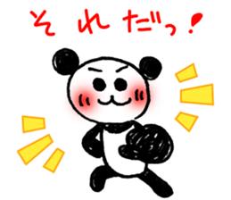 Hand-painted panda 10 sticker #13405493