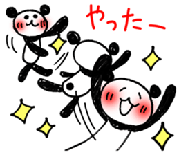 Hand-painted panda 10 sticker #13405503