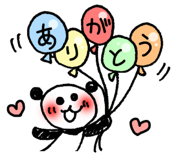 Hand-painted panda 10 sticker #13405507
