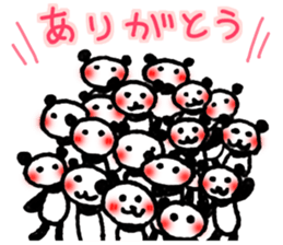 Hand-painted panda 10 sticker #13405509