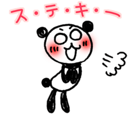 Hand-painted panda 10 sticker #13405519