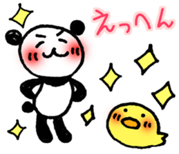 Hand-painted panda 10 sticker #13405521