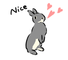 Schinako's Happy Bunnies English Version sticker #13405686