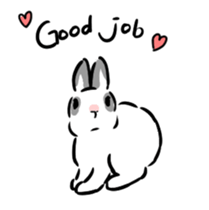 Schinako's Happy Bunnies English Version sticker #13405689