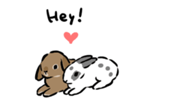Schinako's Happy Bunnies English Version sticker #13405695