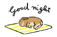 Schinako's Happy Bunnies English Version sticker #13405702