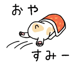 Mirco of the French bulldog. hum hum!! sticker #13406239