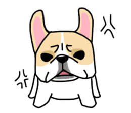 Mirco of the French bulldog. hum hum!! sticker #13406244
