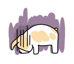 Mirco of the French bulldog. hum hum!! sticker #13406245