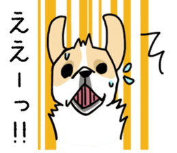 Mirco of the French bulldog. hum hum!! sticker #13406261