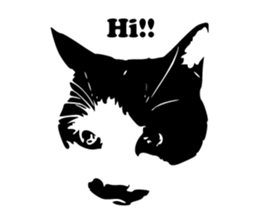 Chobihige Cat "CHOBI" (Real version) sticker #13406383