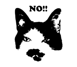 Chobihige Cat "CHOBI" (Real version) sticker #13406385