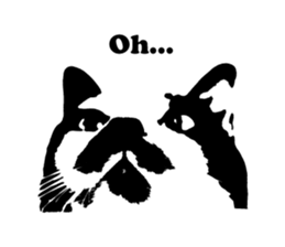 Chobihige Cat "CHOBI" (Real version) sticker #13406386