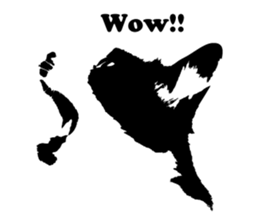 Chobihige Cat "CHOBI" (Real version) sticker #13406387