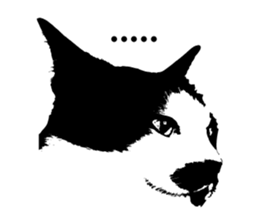 Chobihige Cat "CHOBI" (Real version) sticker #13406390