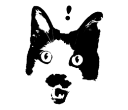 Chobihige Cat "CHOBI" (Real version) sticker #13406392