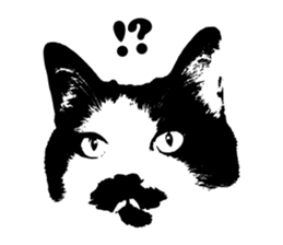 Chobihige Cat "CHOBI" (Real version) sticker #13406394