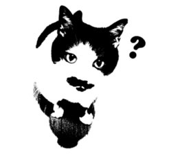 Chobihige Cat "CHOBI" (Real version) sticker #13406396