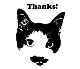 Chobihige Cat "CHOBI" (Real version) sticker #13406400