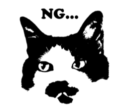 Chobihige Cat "CHOBI" (Real version) sticker #13406402