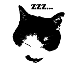 Chobihige Cat "CHOBI" (Real version) sticker #13406408