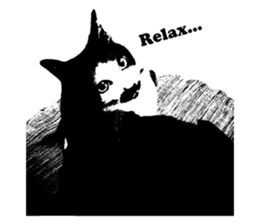 Chobihige Cat "CHOBI" (Real version) sticker #13406412