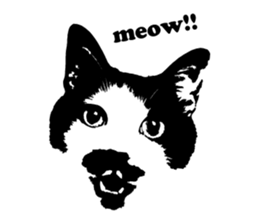 Chobihige Cat "CHOBI" (Real version) sticker #13406414