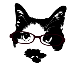 Chobihige Cat "CHOBI" (Real version) sticker #13406421