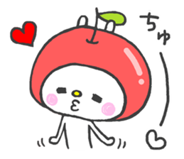 Lovely White Rabbit 3 sticker #13406919