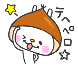 Lovely White Rabbit 3 sticker #13406926