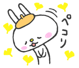 Lovely White Rabbit 3 sticker #13406937