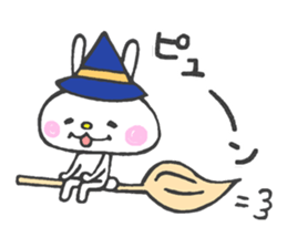 Lovely White Rabbit 3 sticker #13406954