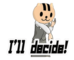 The woman who put on the mask of the cat sticker #13407254