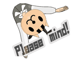 The woman who put on the mask of the cat sticker #13407258