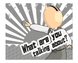 The woman who put on the mask of the cat sticker #13407265