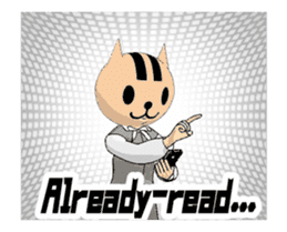 The woman who put on the mask of the cat sticker #13407267