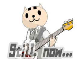 The woman who put on the mask of the cat sticker #13407269