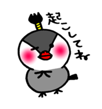 Topknot Paddybird sticker #13407660