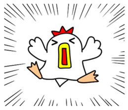 Fascinating chicken and chick 5 sticker #13407780