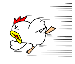 Fascinating chicken and chick 5 sticker #13407781